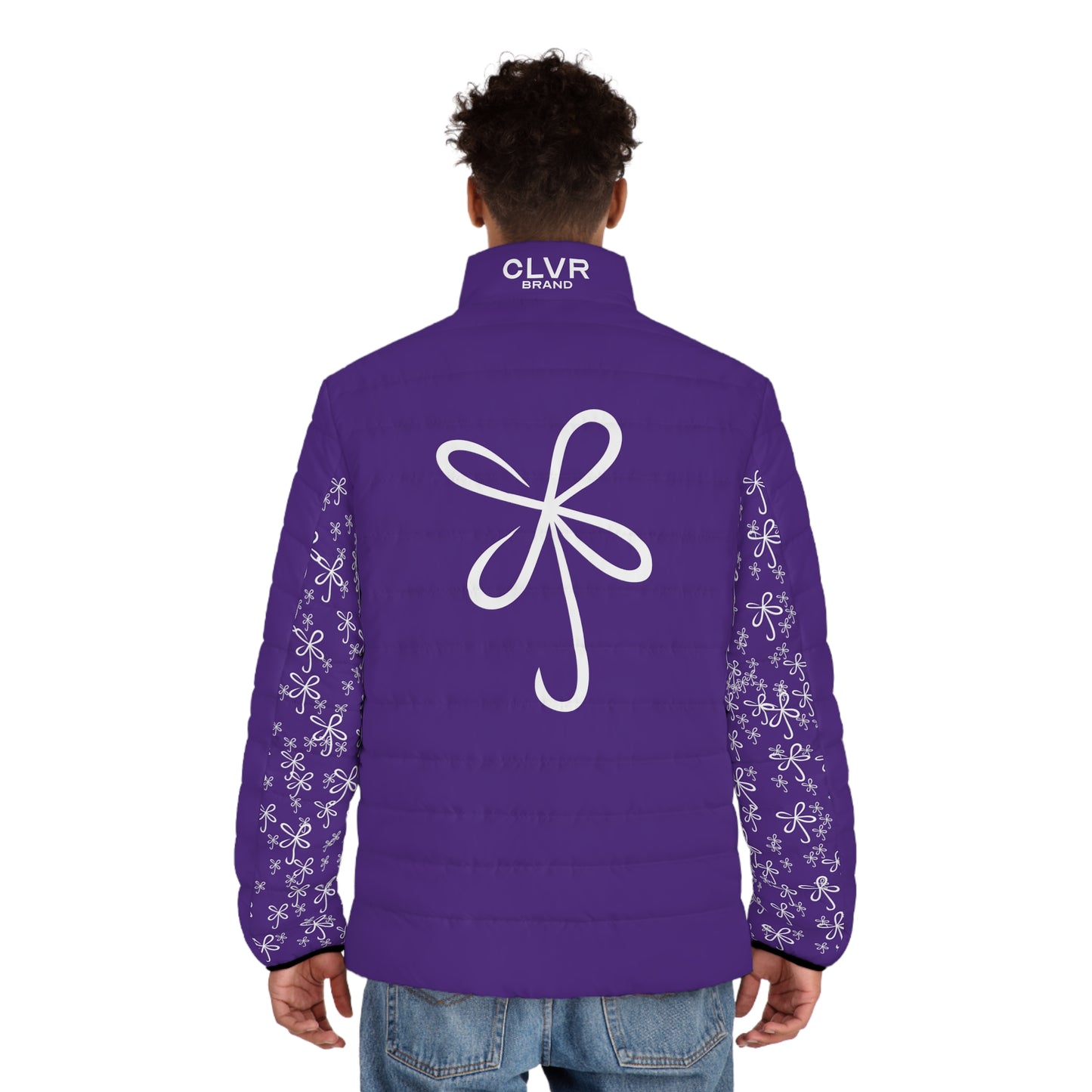 CLVR Purple+White Puffer Jacket
