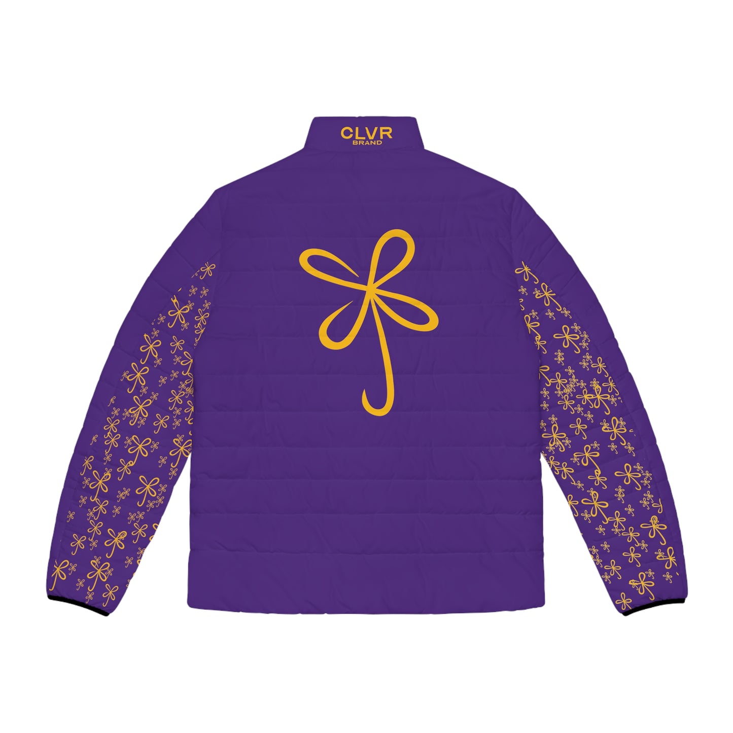 CLVR Purple+Gold Puffer Jacket