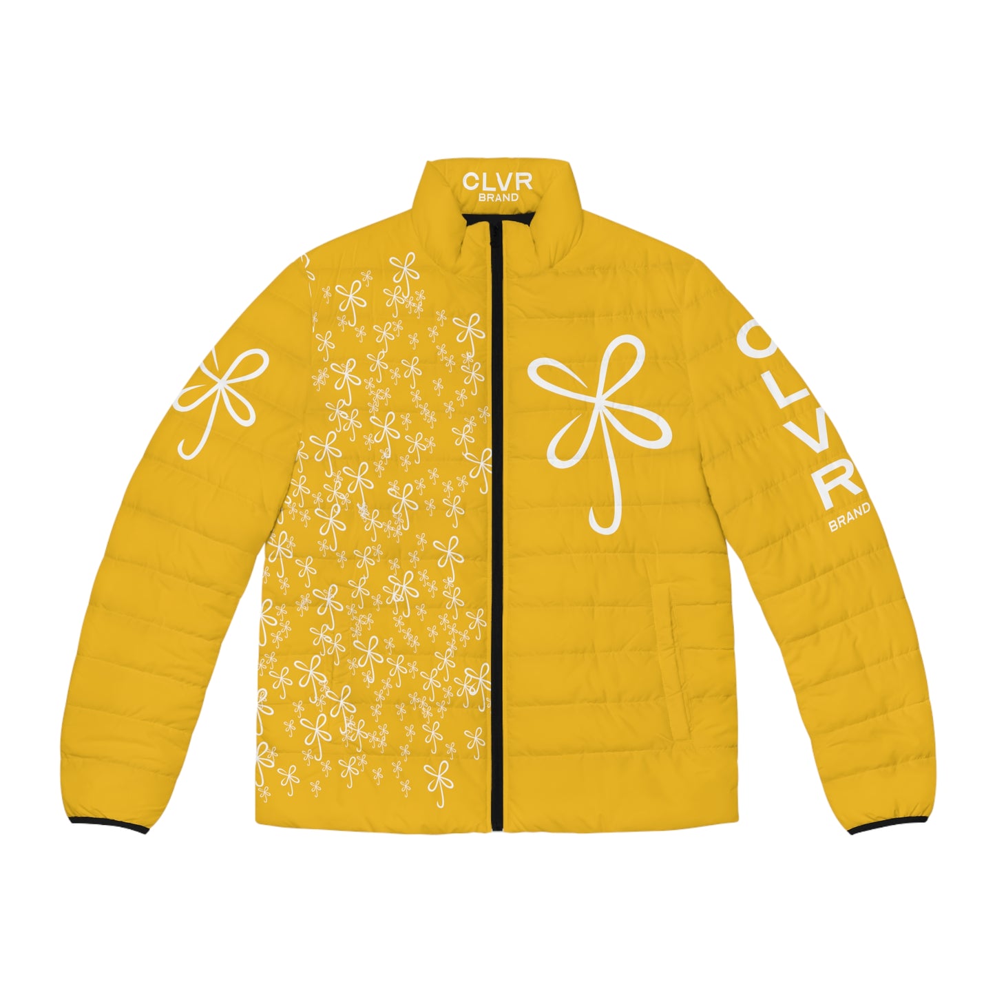 CLVR Yellow+White Puffer Jacket