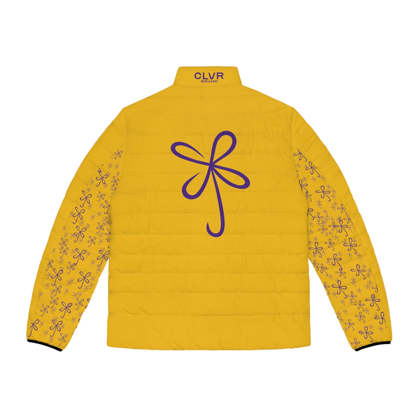 CLVR Gold+Purple Puffer Jacket