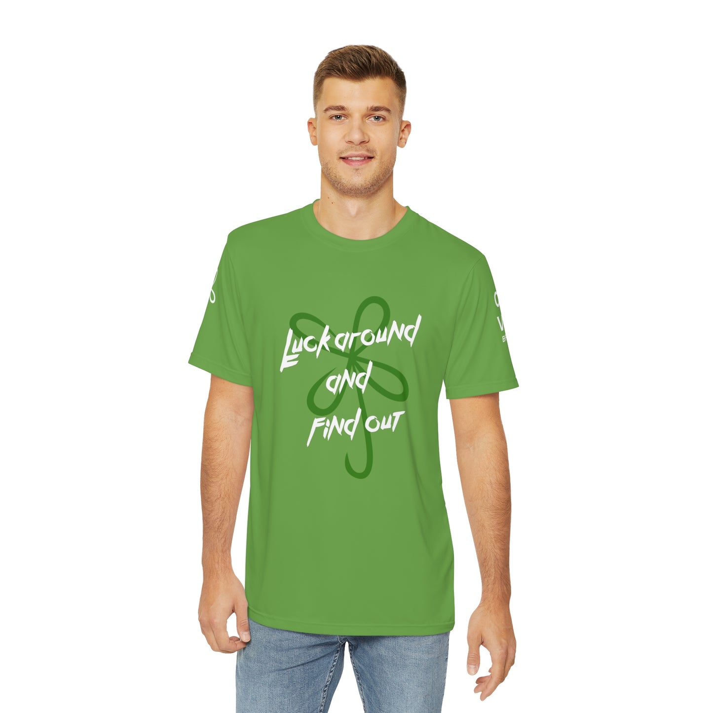 Luck Around Tee in CLVR Green