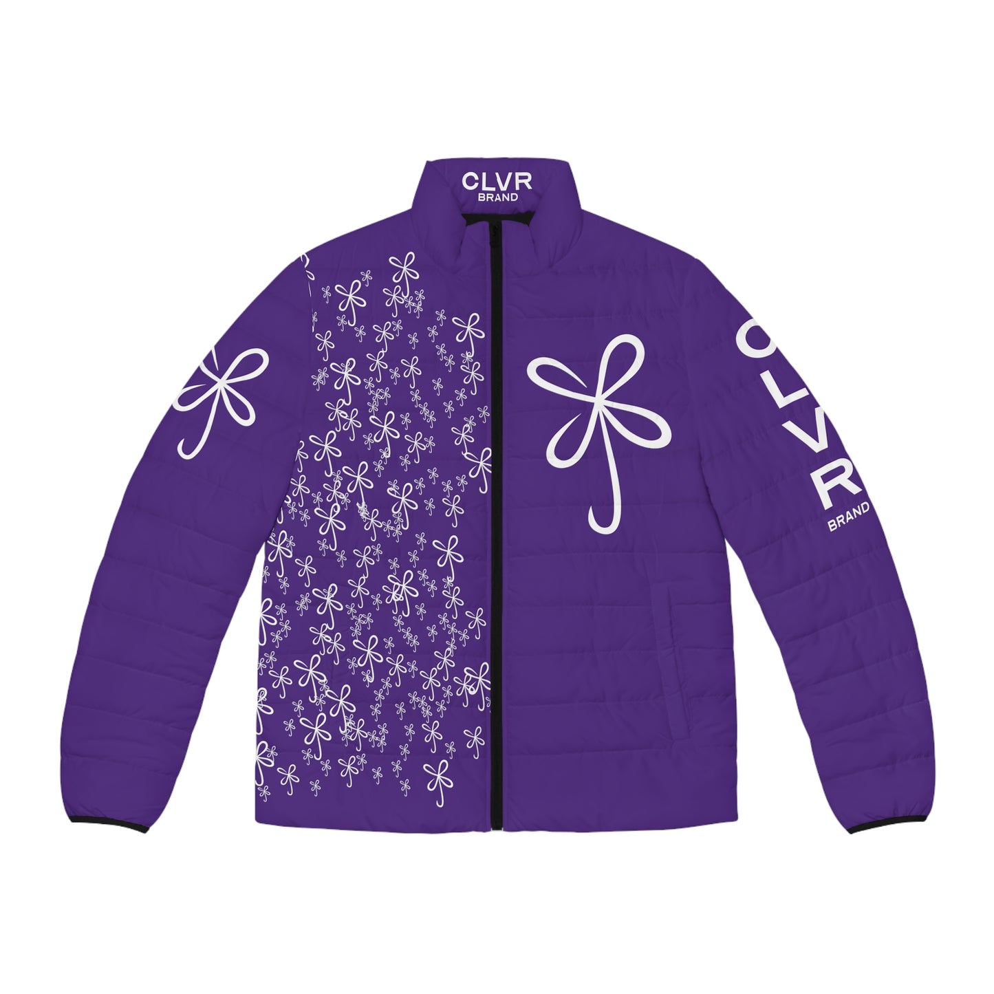 CLVR Purple+White Puffer Jacket