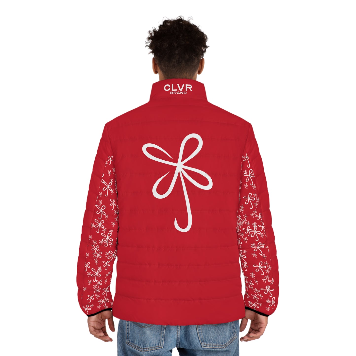 CLVR Red+White Puffer Jacket