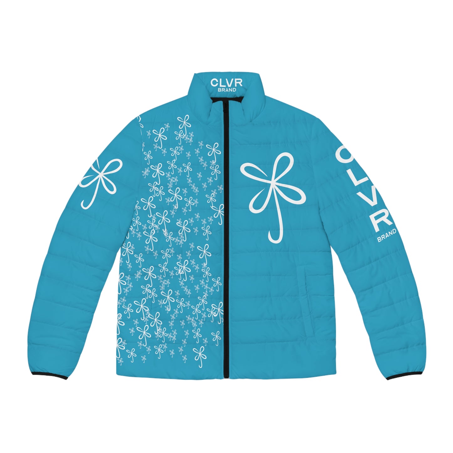 CLVR Light Blue+White Puffer Jacket