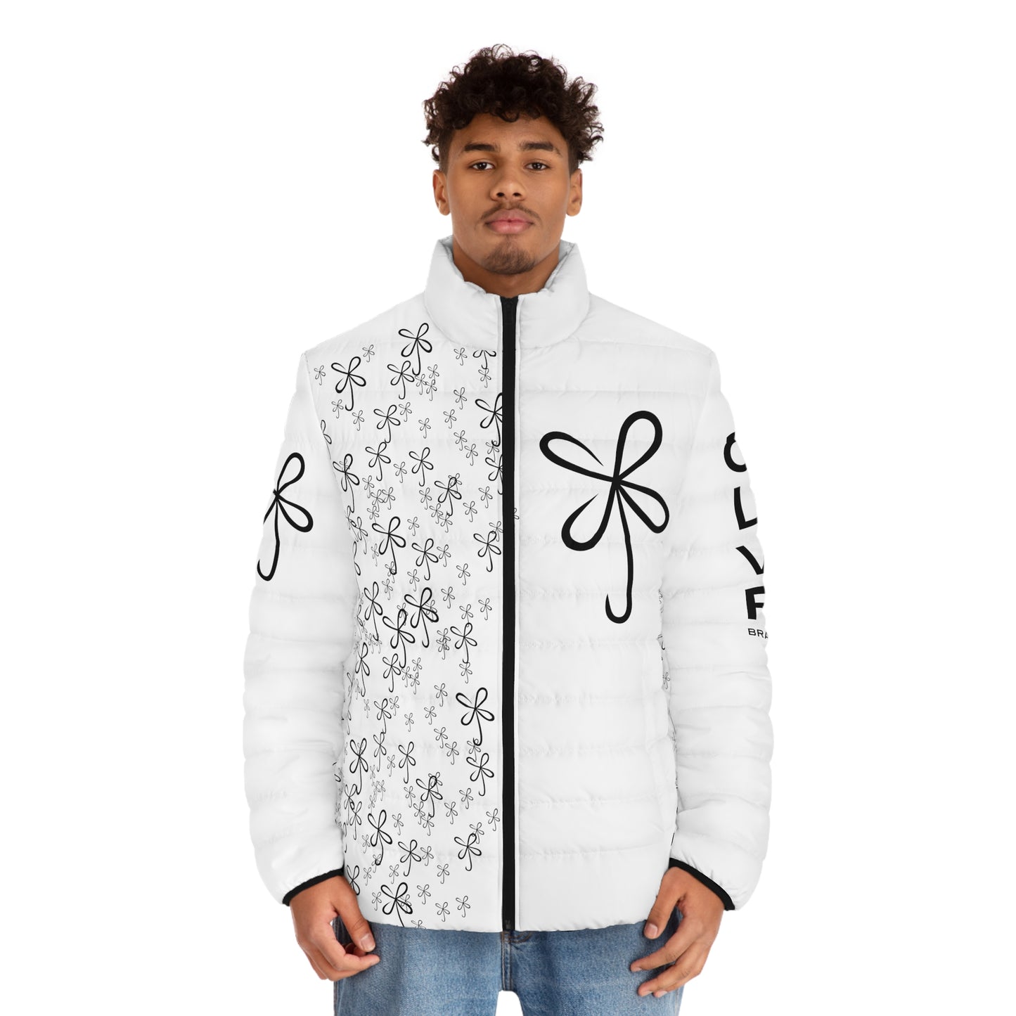 CLVR White+Black Puffer Jacket