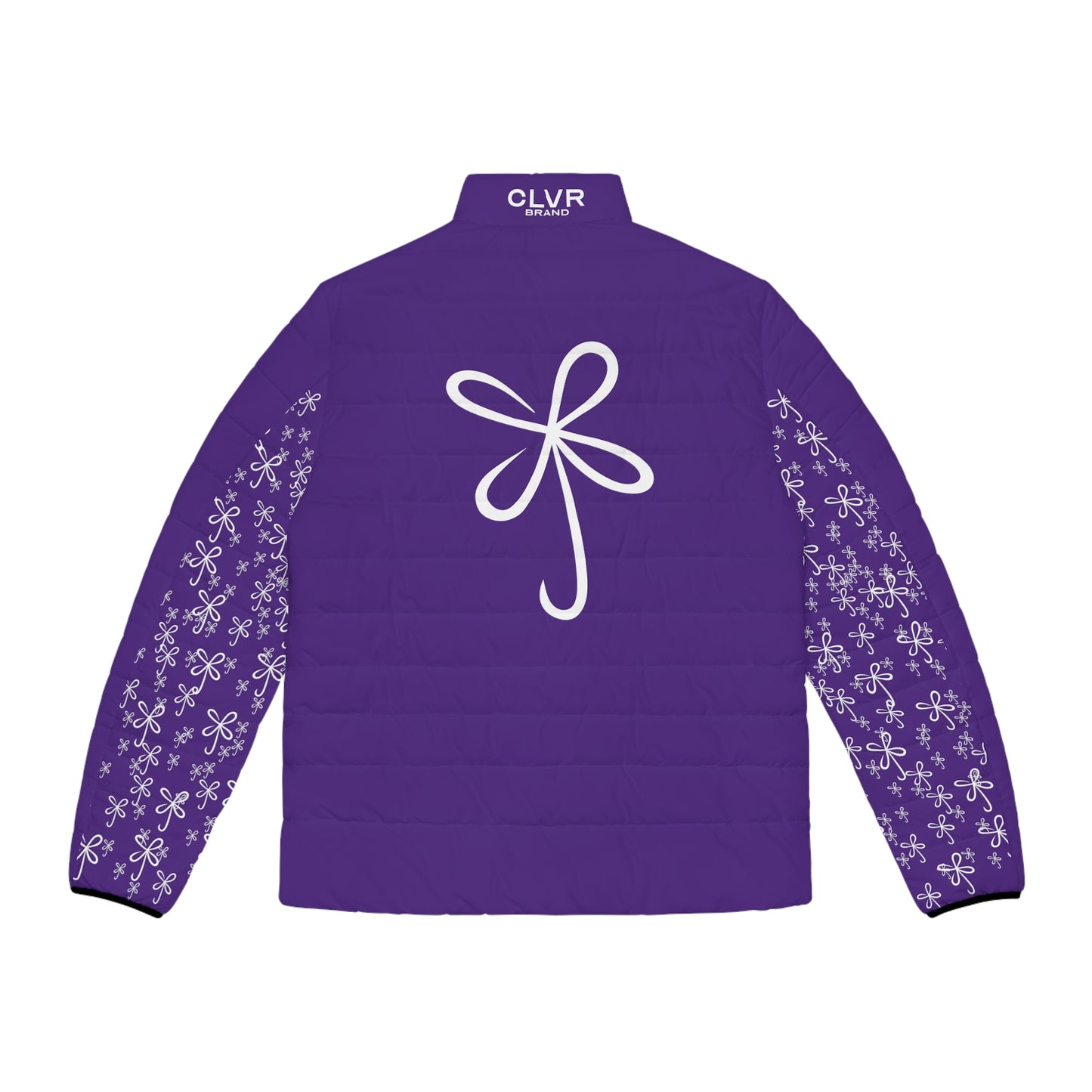 CLVR Purple+White Puffer Jacket