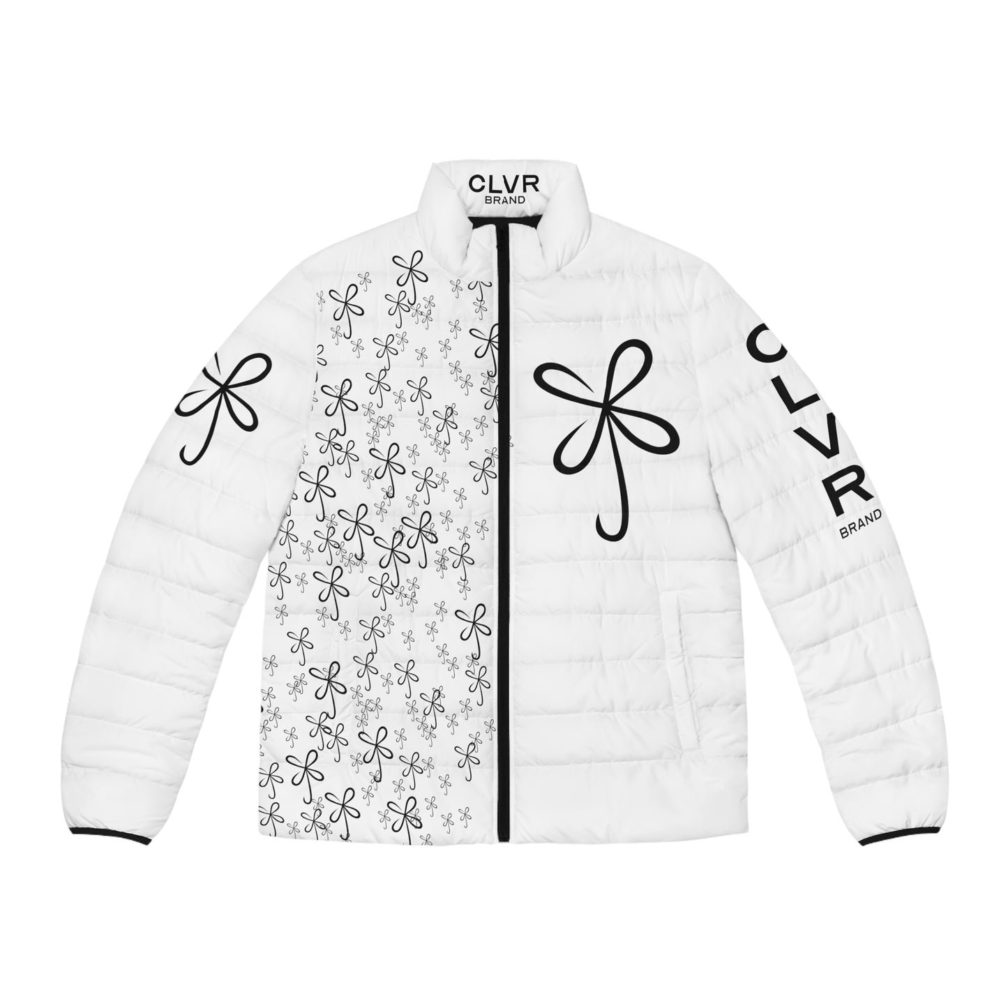 CLVR White+Black Puffer Jacket