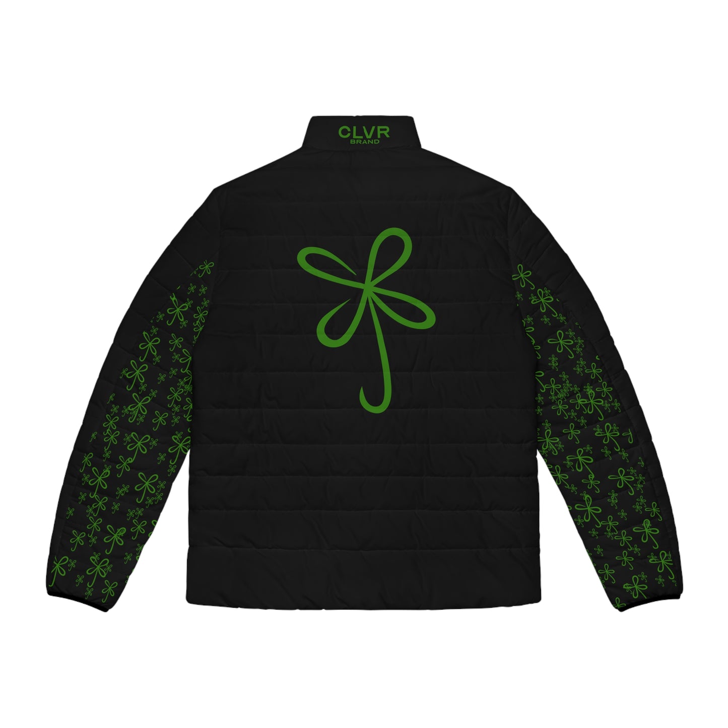 CLVR Black+Green Puffer Jacket