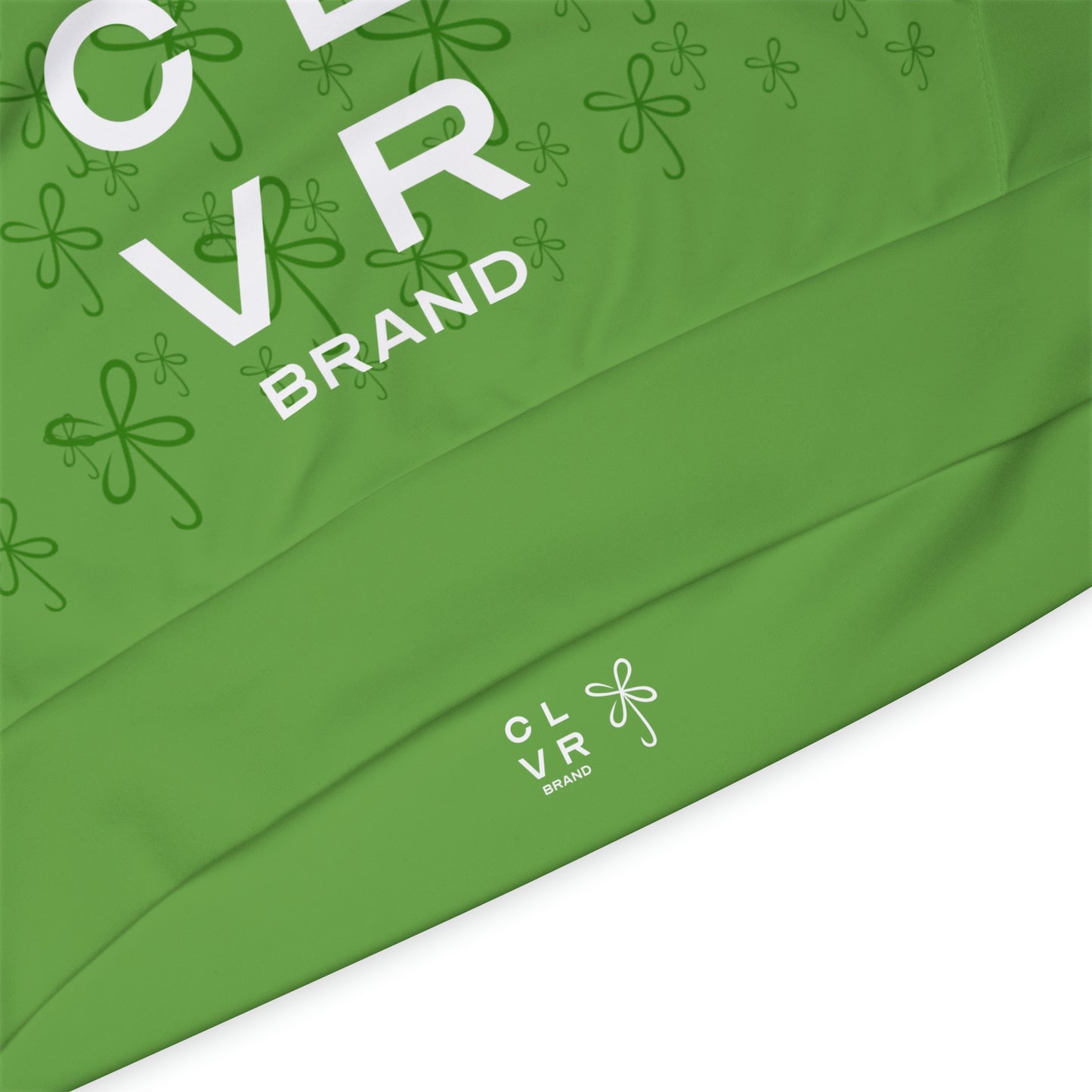 CLVR Green + White Pull-Over Athletic Hoodie