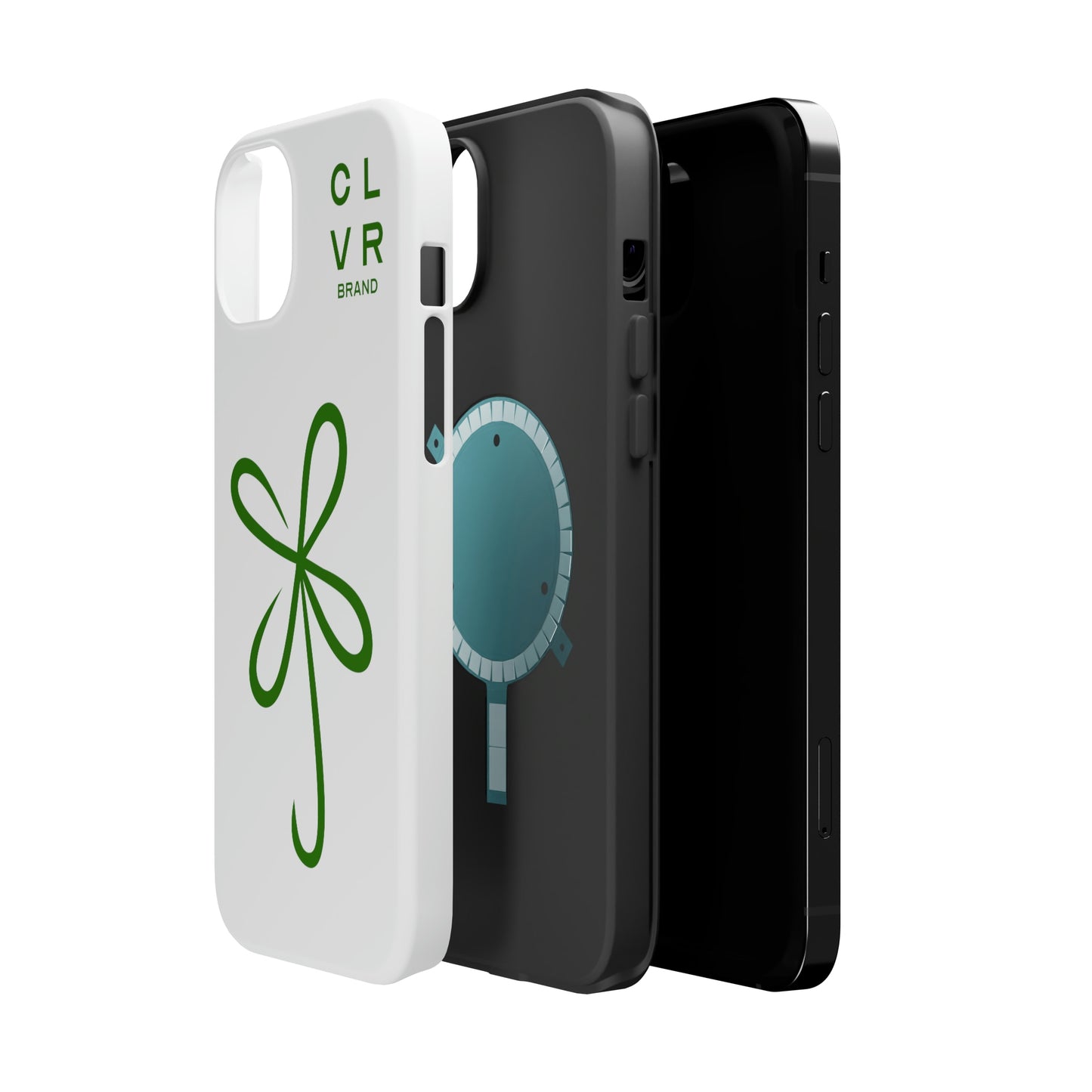 CLVR White+Green MagSafe Case (iPhone 13 & 14 Only)