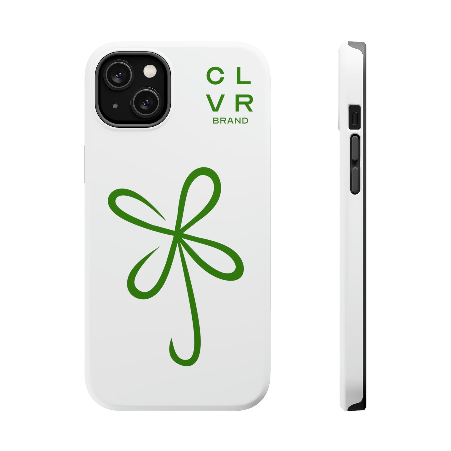 CLVR White+Green MagSafe Case (iPhone 13 & 14 Only)