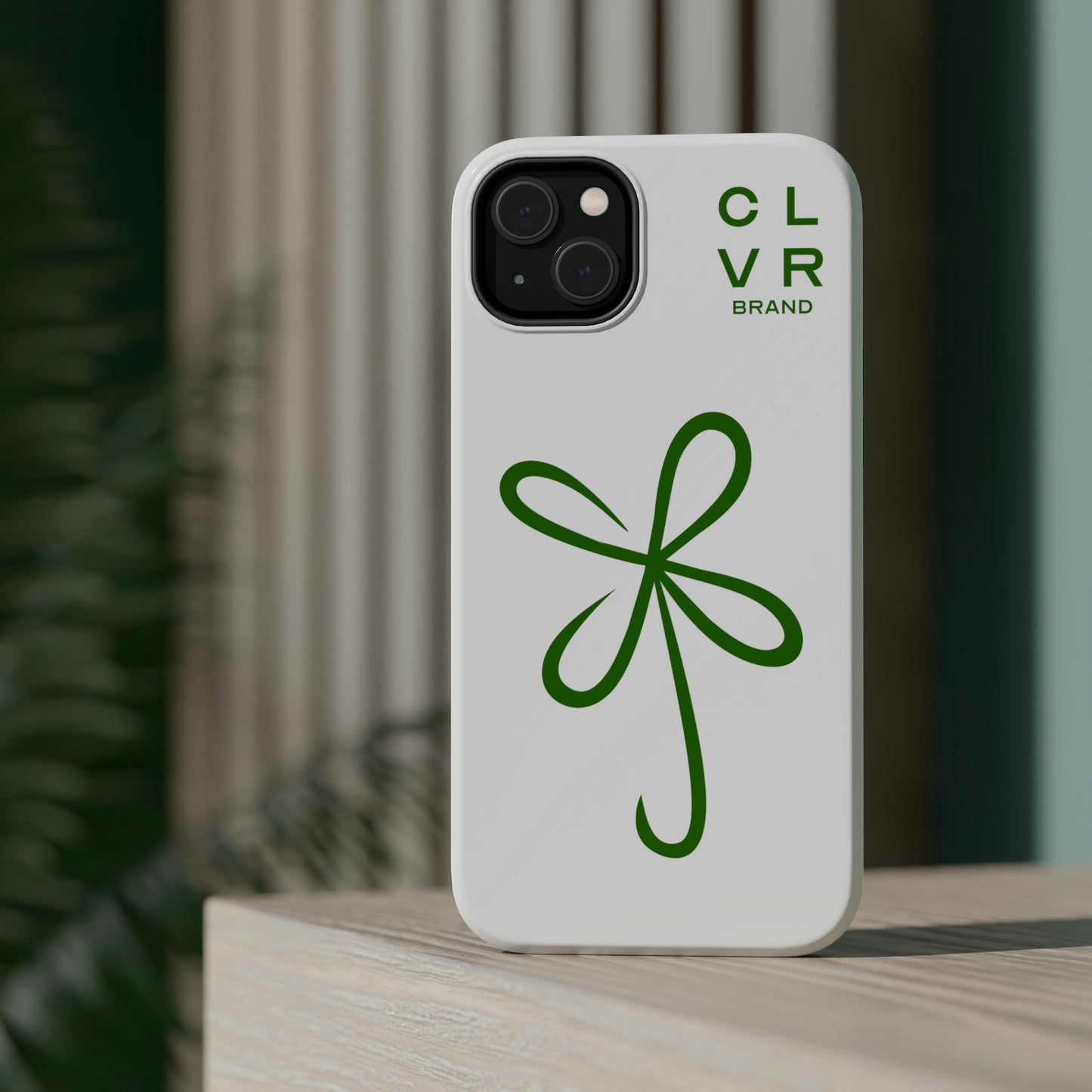 CLVR White+Green MagSafe Case (iPhone 13 & 14 Only)