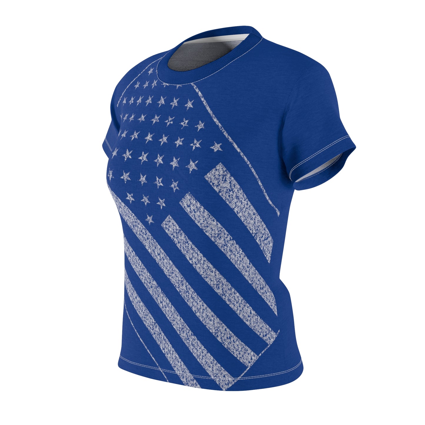 Women's Blue USA Star Spangled Tee