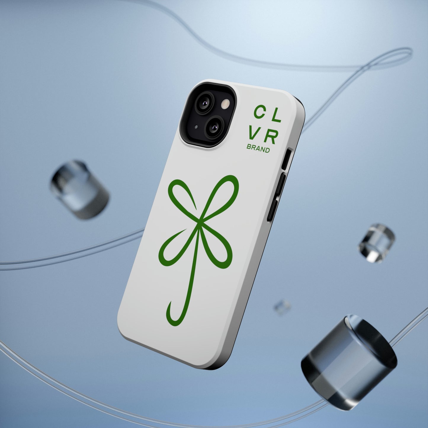 CLVR White+Green MagSafe Case (iPhone 13 & 14 Only)