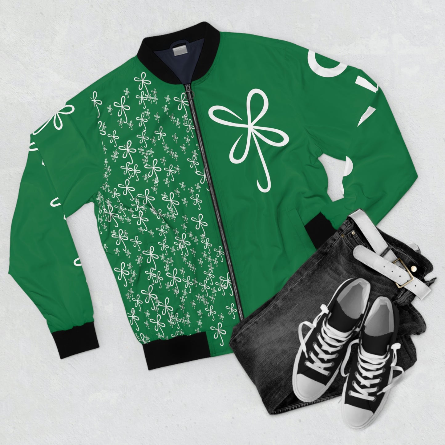 Dark Green Field of CLRV Bomber Jacket