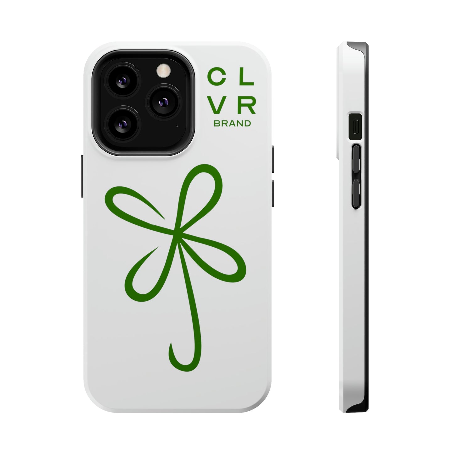 CLVR White+Green MagSafe Case (iPhone 13 & 14 Only)