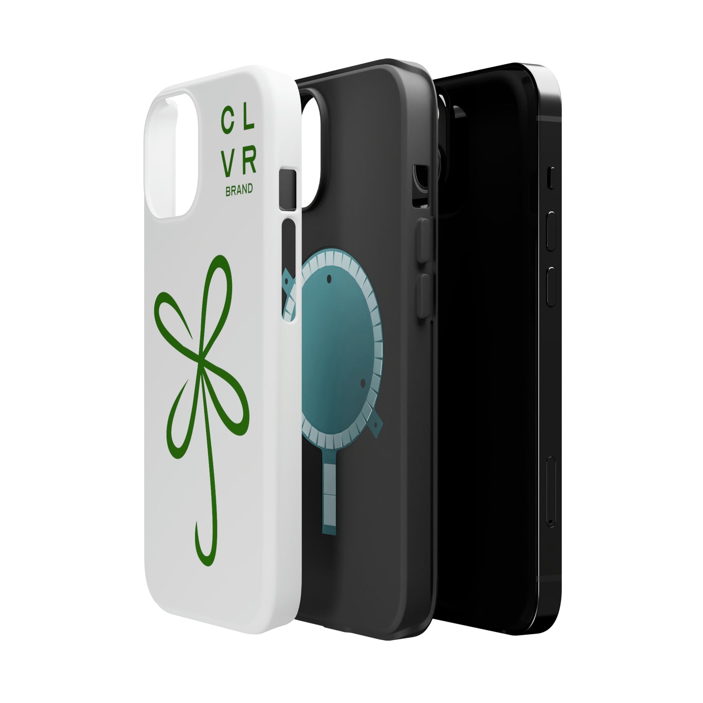 CLVR White+Green MagSafe Case (iPhone 13 & 14 Only)