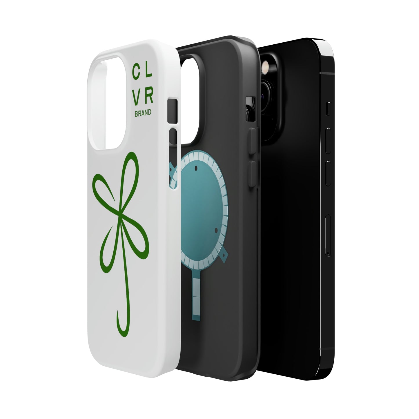 CLVR White+Green MagSafe Case (iPhone 13 & 14 Only)