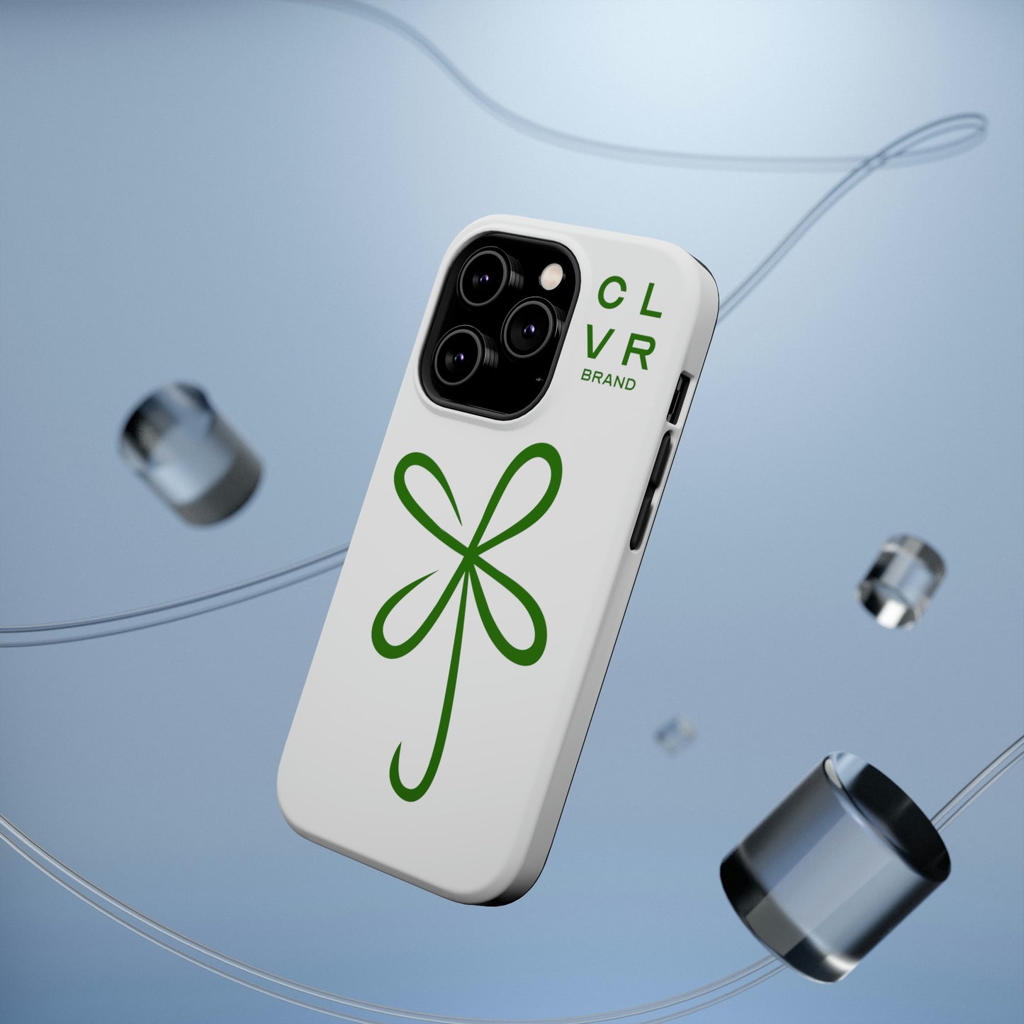 CLVR White+Green MagSafe Case (iPhone 13 & 14 Only)