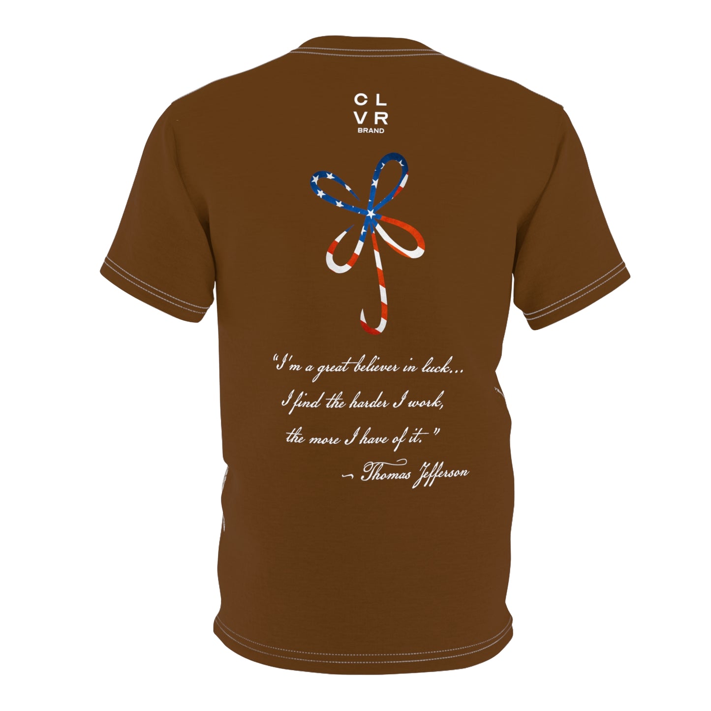Men's Brown USA Star Spangled Tee