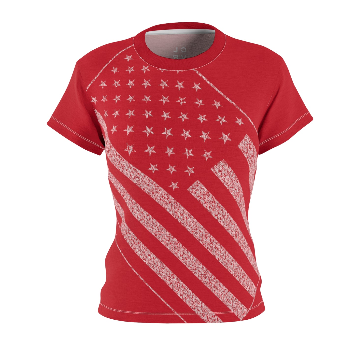 Women's Red USA Star Spangled Tee