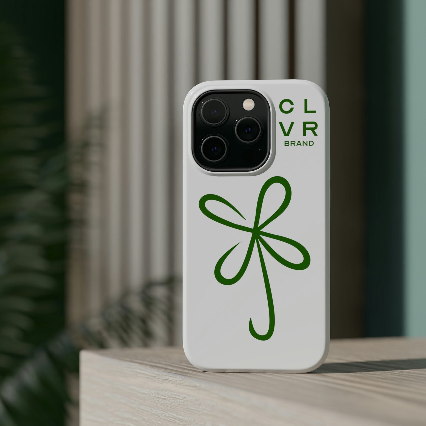 CLVR White+Green MagSafe Case (iPhone 13 & 14 Only)