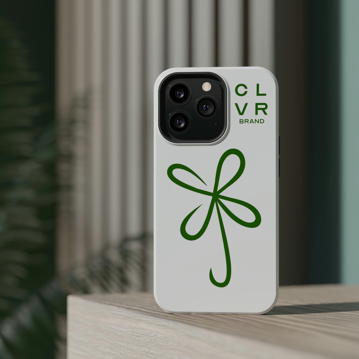 CLVR White+Green MagSafe Case (iPhone 13 & 14 Only)