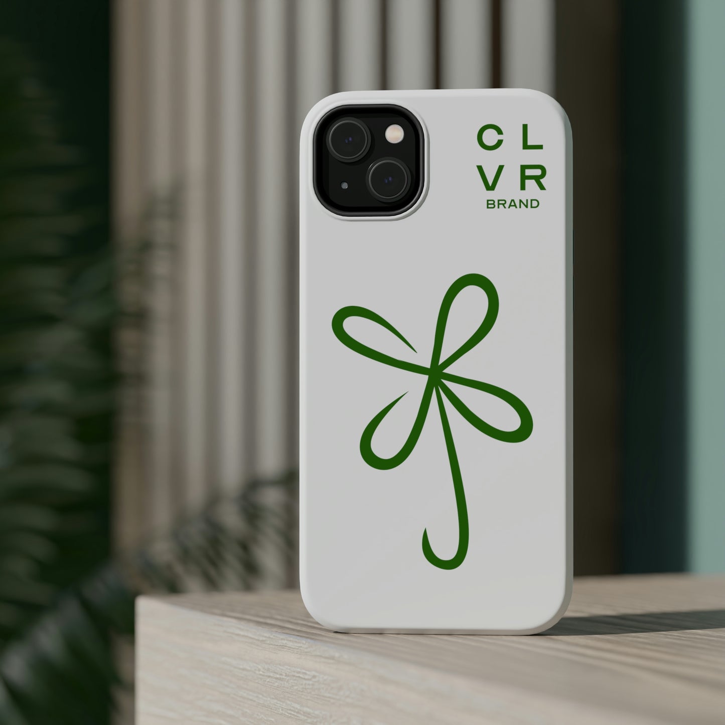CLVR White+Green MagSafe Case (iPhone 13 & 14 Only)