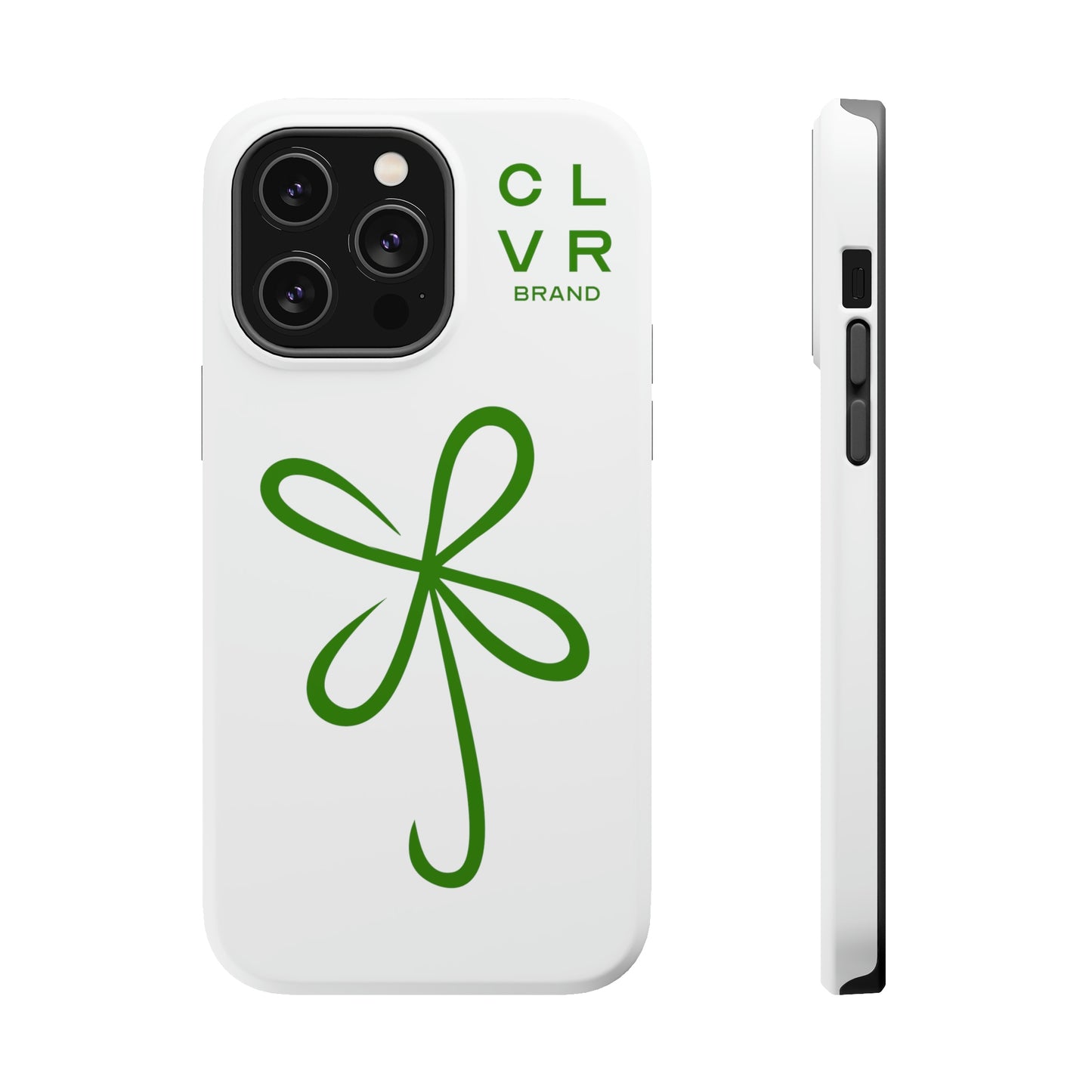 CLVR White+Green MagSafe Case (iPhone 13 & 14 Only)