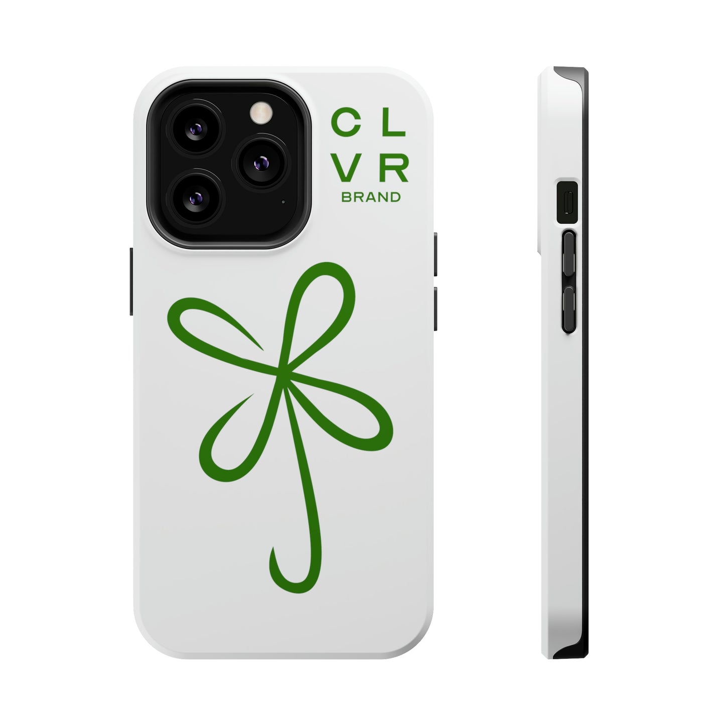 CLVR White+Green MagSafe Case (iPhone 13 & 14 Only)