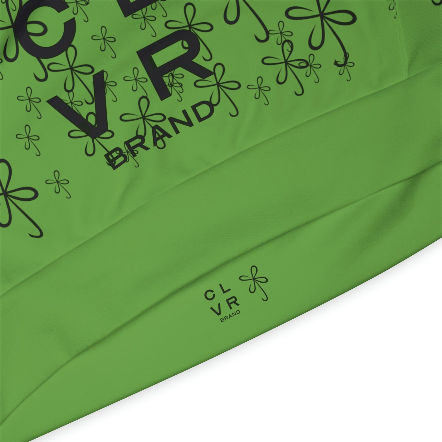 CLVR Green + Black Pull-Over Athletic Hoodie