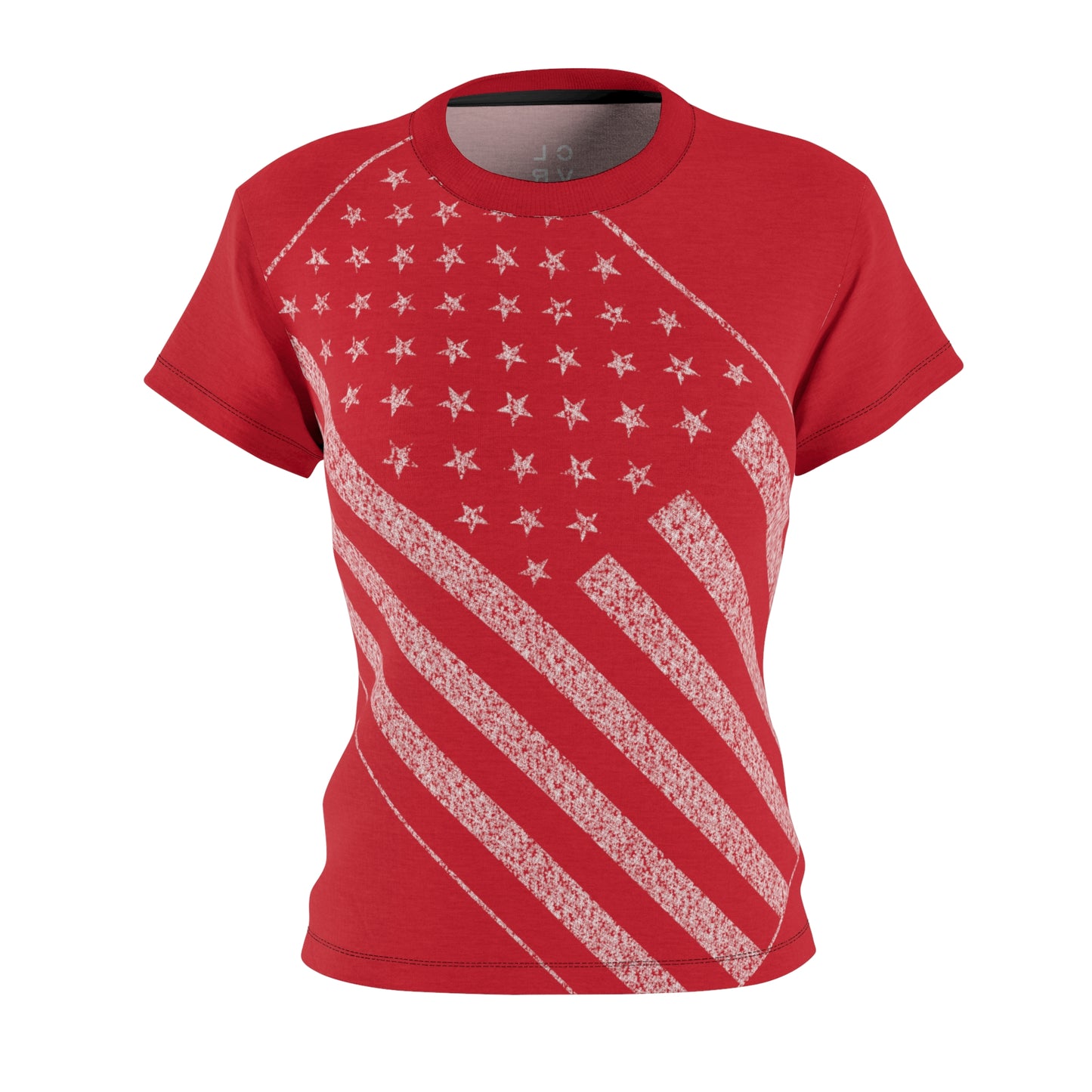Women's Red USA Star Spangled Tee