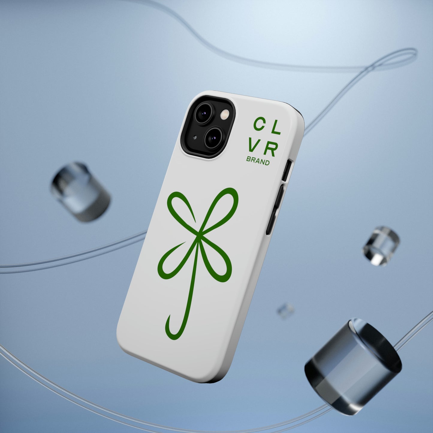 CLVR White+Green MagSafe Case (iPhone 13 & 14 Only)