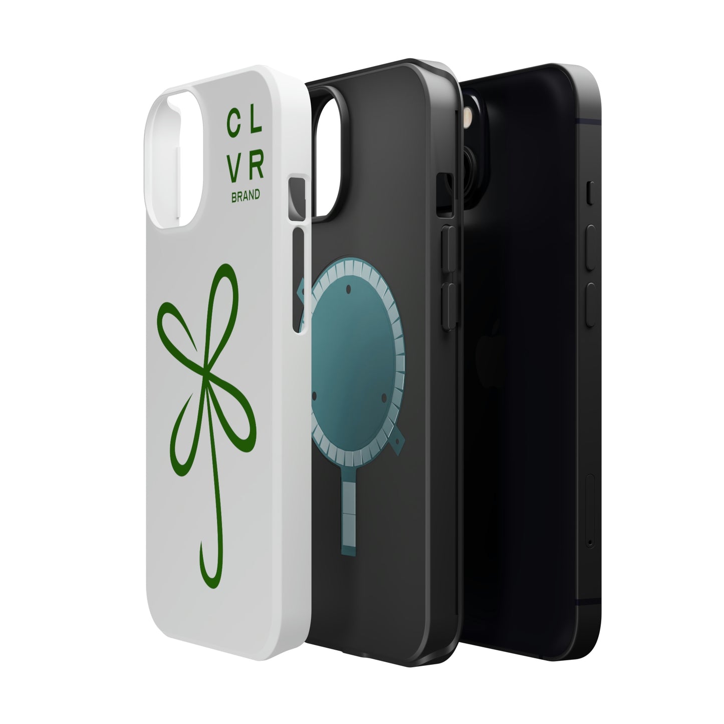 CLVR White+Green MagSafe Case (iPhone 13 & 14 Only)