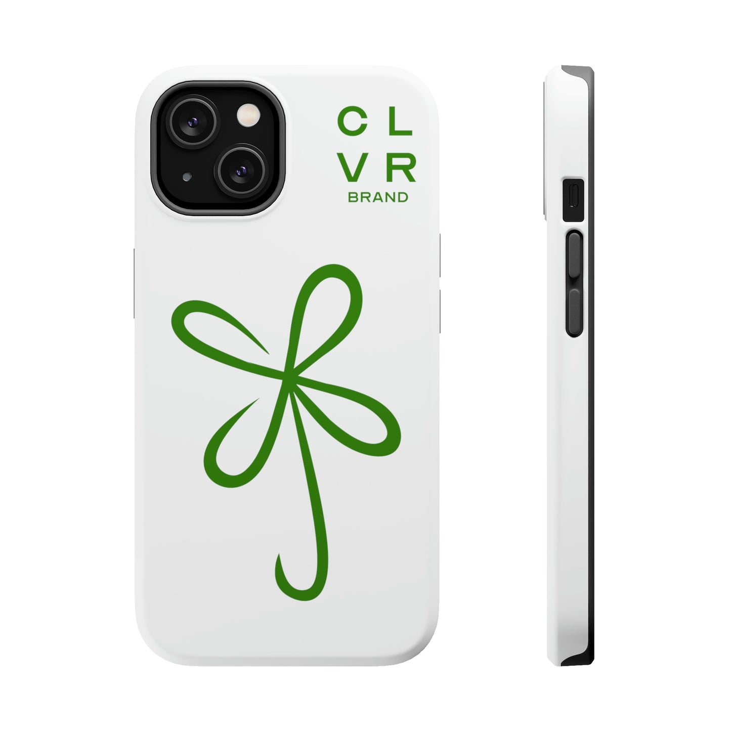 CLVR White+Green MagSafe Case (iPhone 13 & 14 Only)