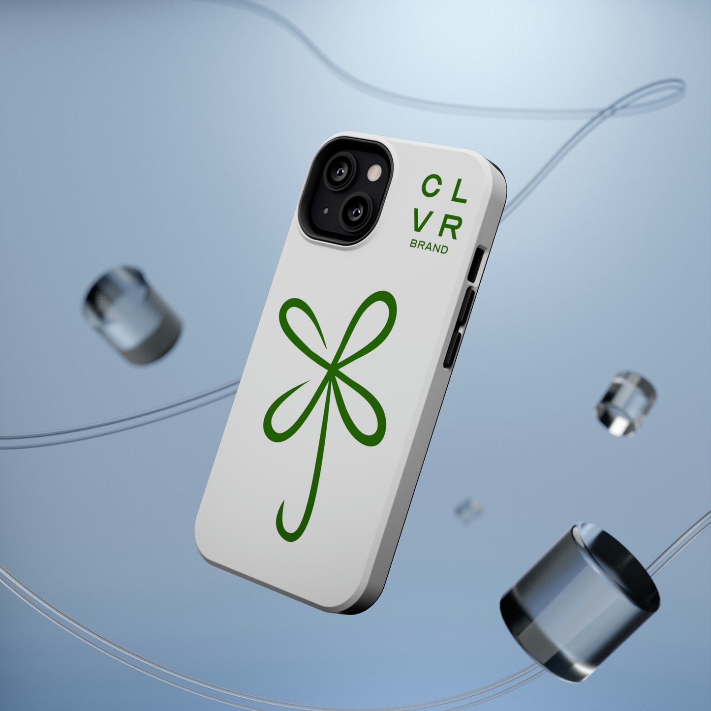 CLVR White+Green MagSafe Case (iPhone 13 & 14 Only)