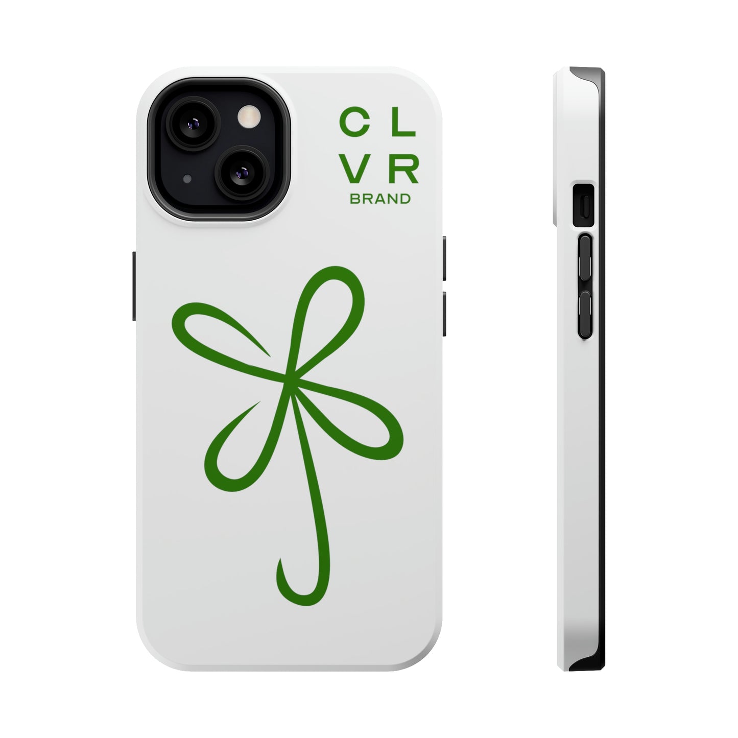 CLVR White+Green MagSafe Case (iPhone 13 & 14 Only)