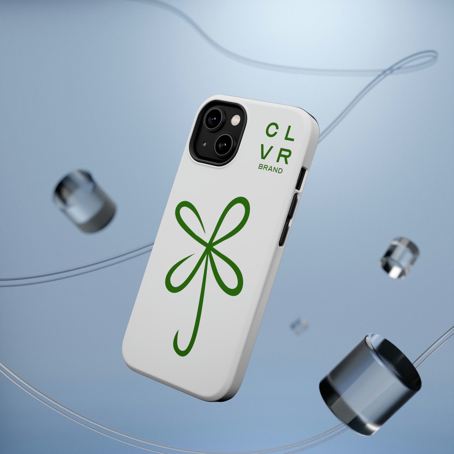 CLVR White+Green MagSafe Case (iPhone 13 & 14 Only)