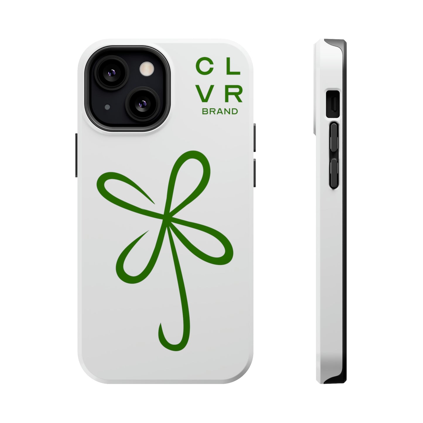CLVR White+Green MagSafe Case (iPhone 13 & 14 Only)
