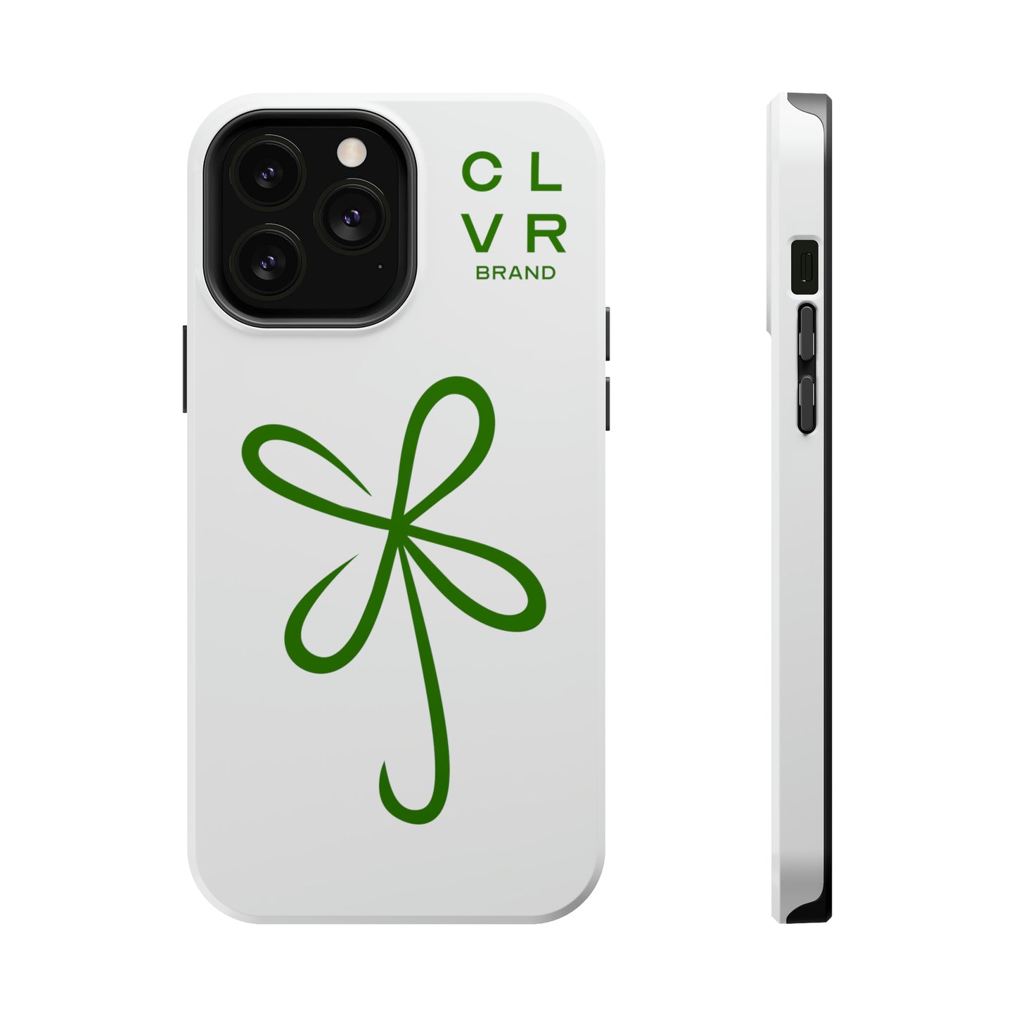 CLVR White+Green MagSafe Case (iPhone 13 & 14 Only)