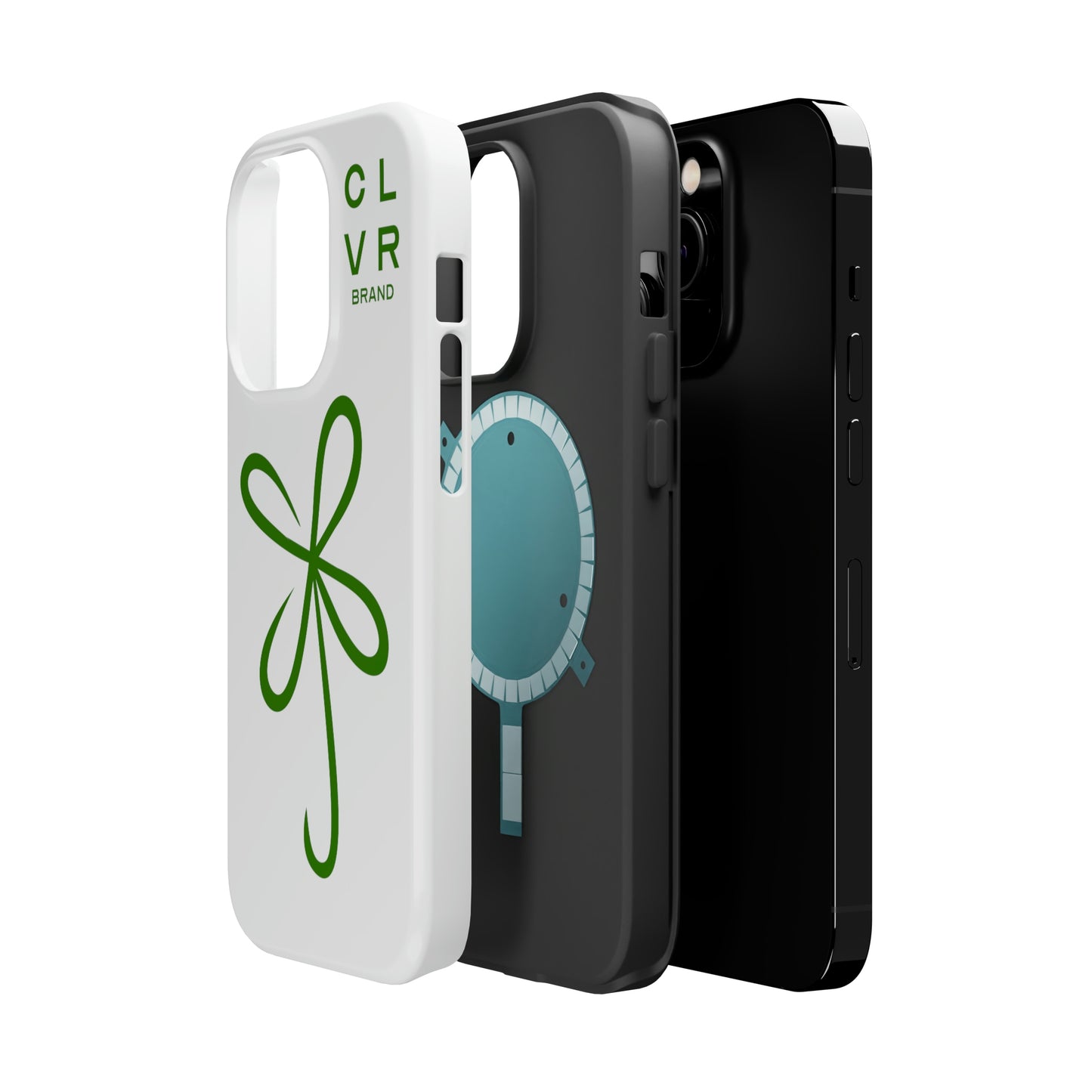 CLVR White+Green MagSafe Case (iPhone 13 & 14 Only)