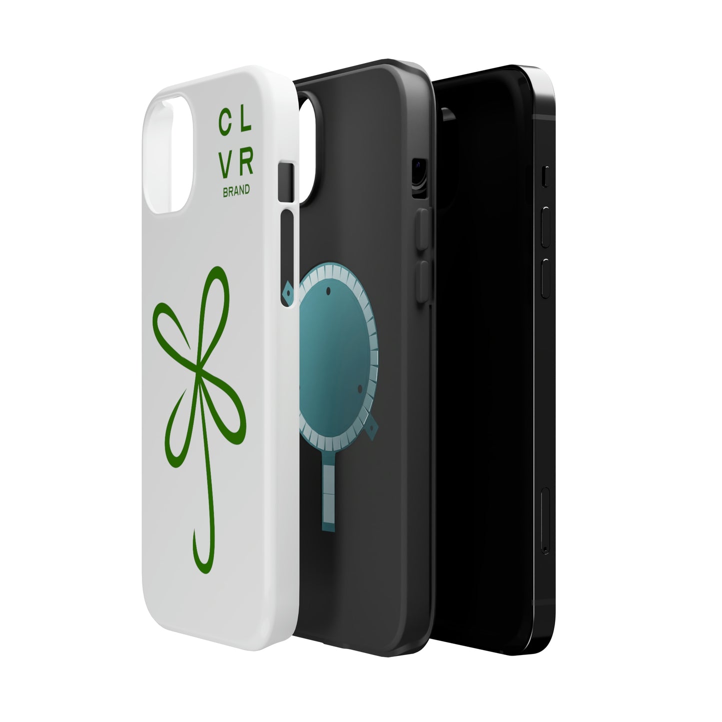 CLVR White+Green MagSafe Case (iPhone 13 & 14 Only)