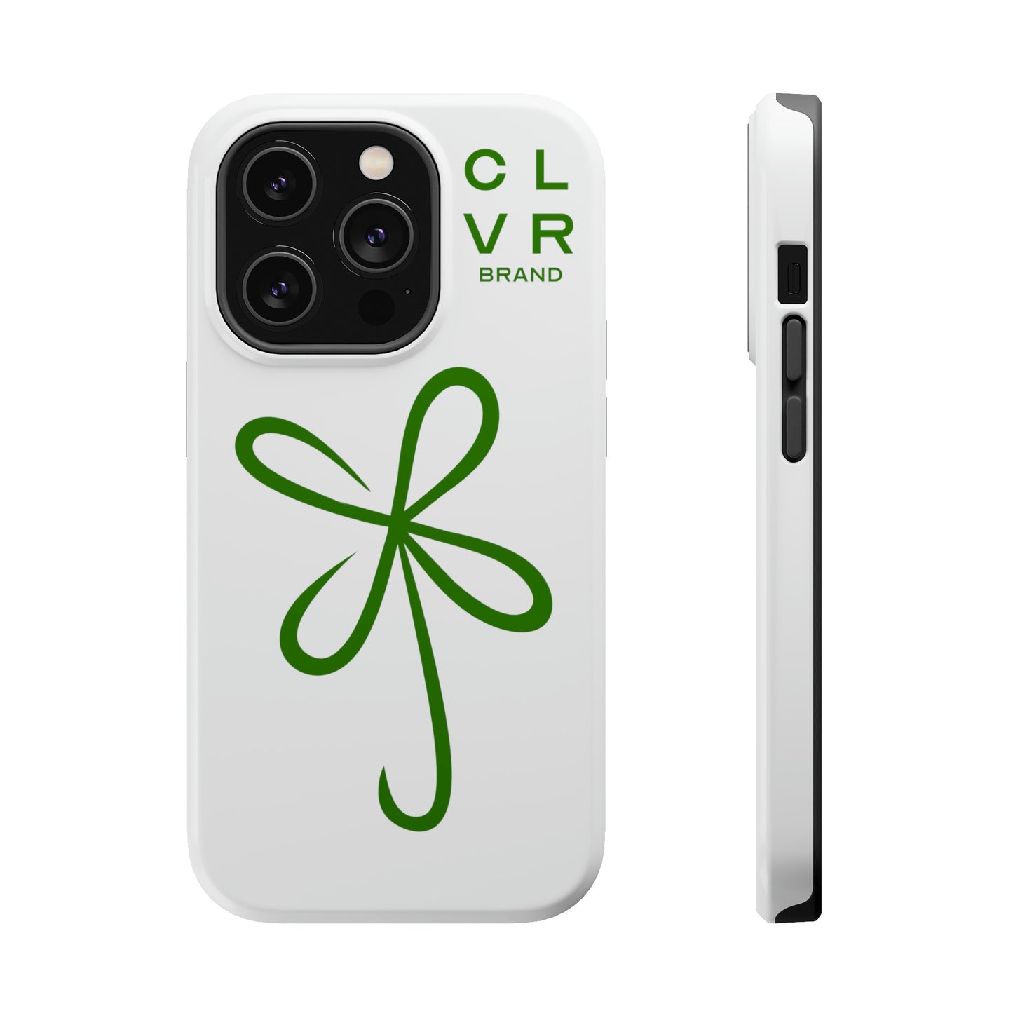 CLVR White+Green MagSafe Case (iPhone 13 & 14 Only)