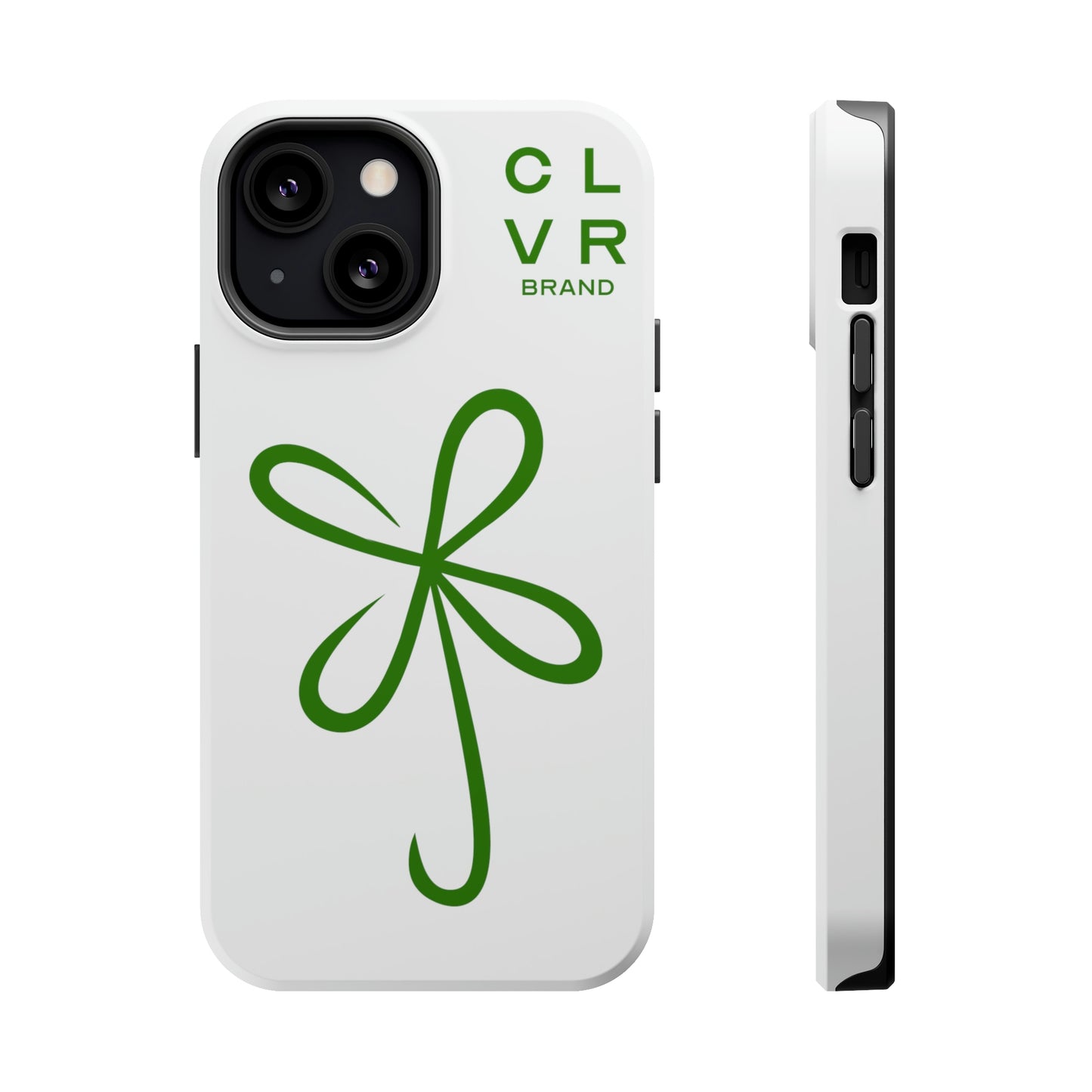 CLVR White+Green MagSafe Case (iPhone 13 & 14 Only)