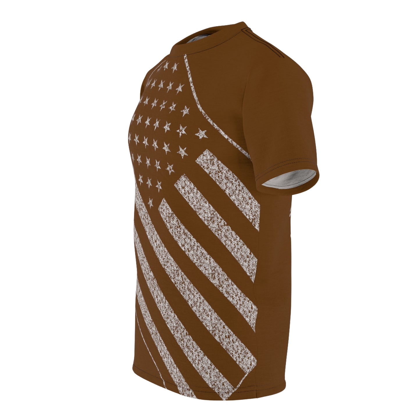 Men's Brown USA Star Spangled Tee