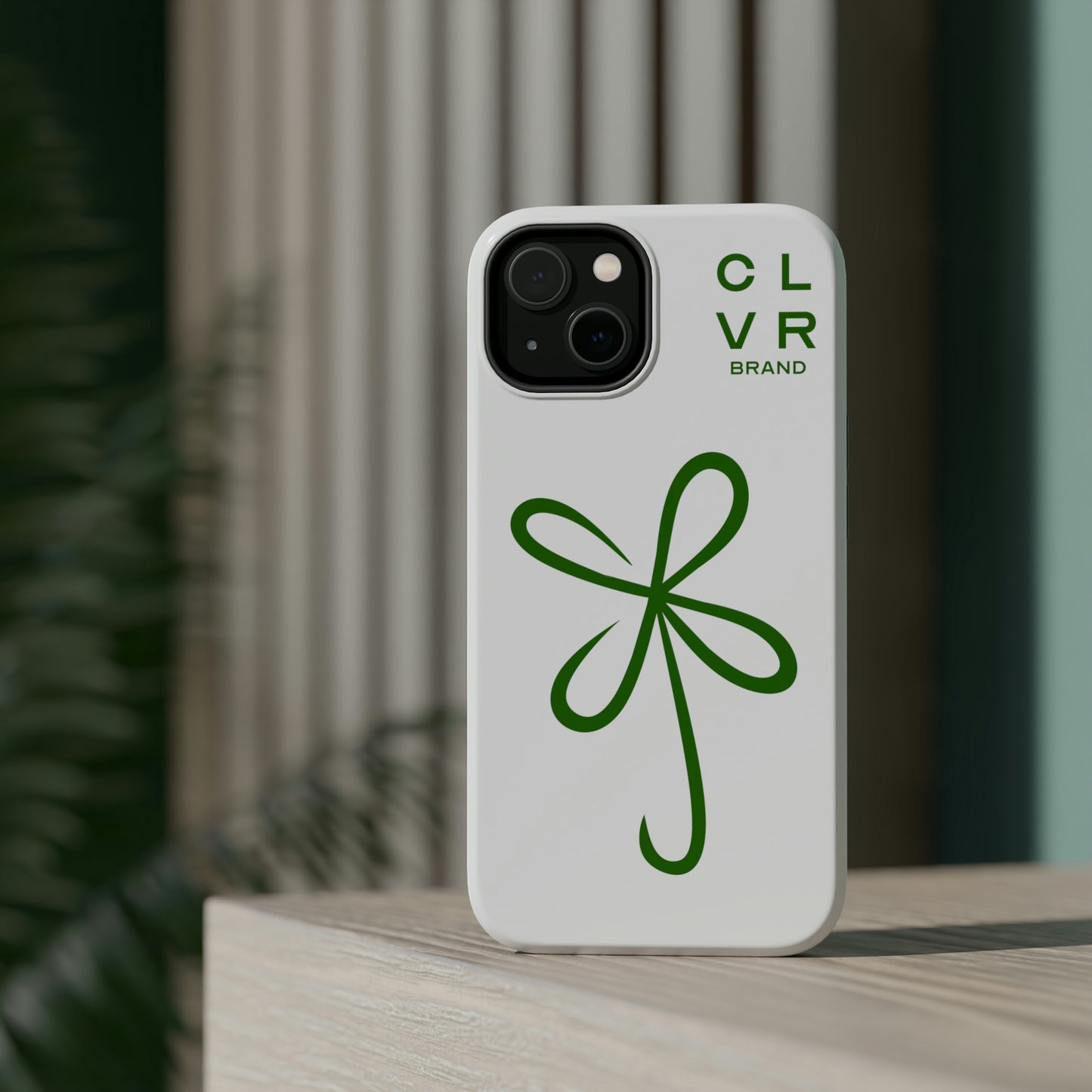 CLVR White+Green MagSafe Case (iPhone 13 & 14 Only)