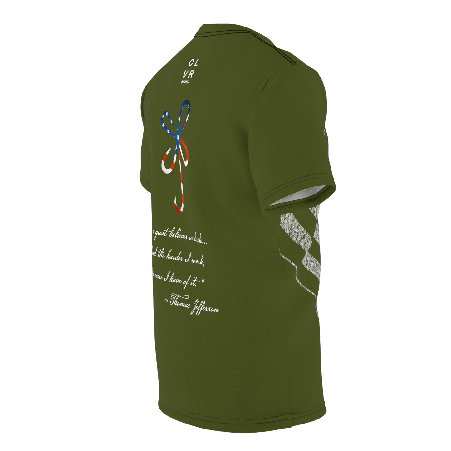 Men's Army Green USA Star Spangled Tee