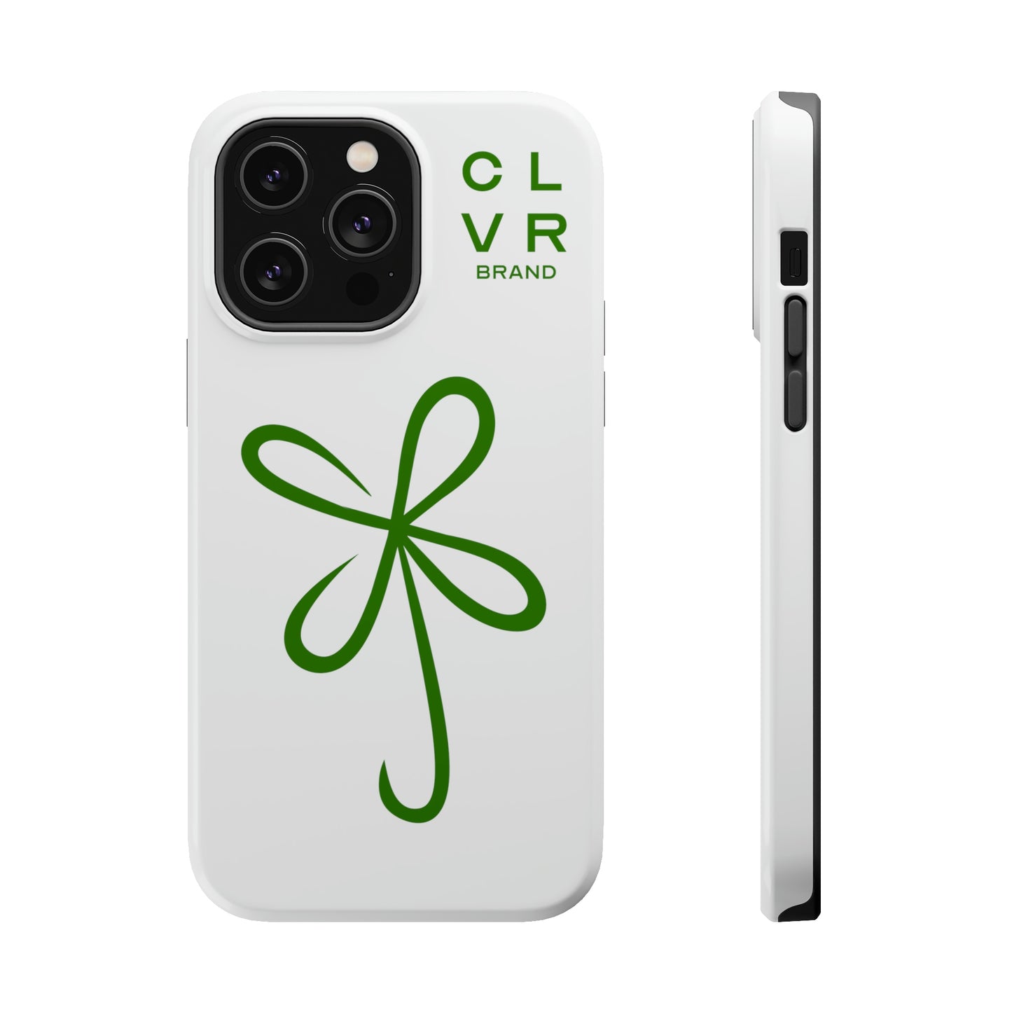 CLVR White+Green MagSafe Case (iPhone 13 & 14 Only)