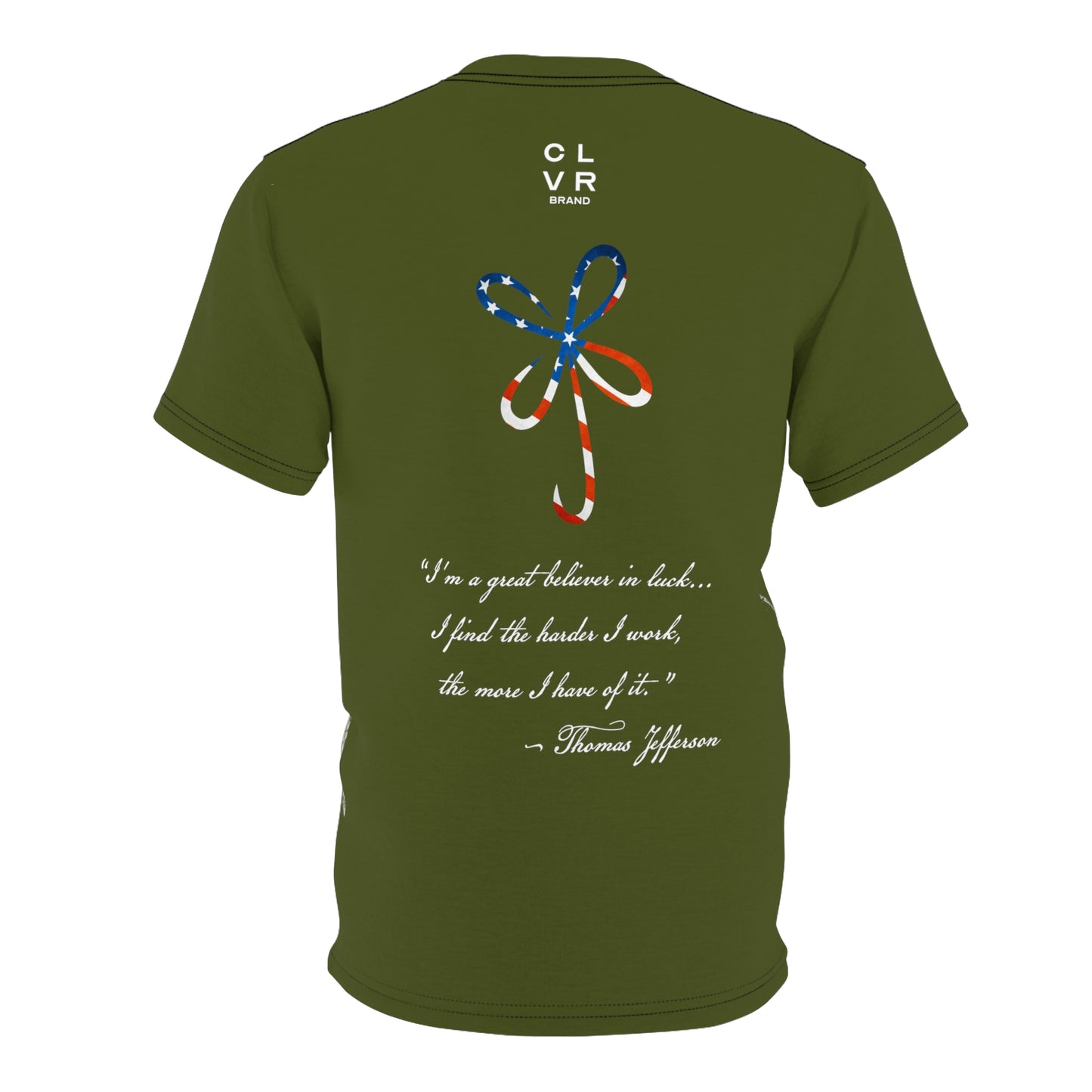 Men's Army Green USA Star Spangled Tee
