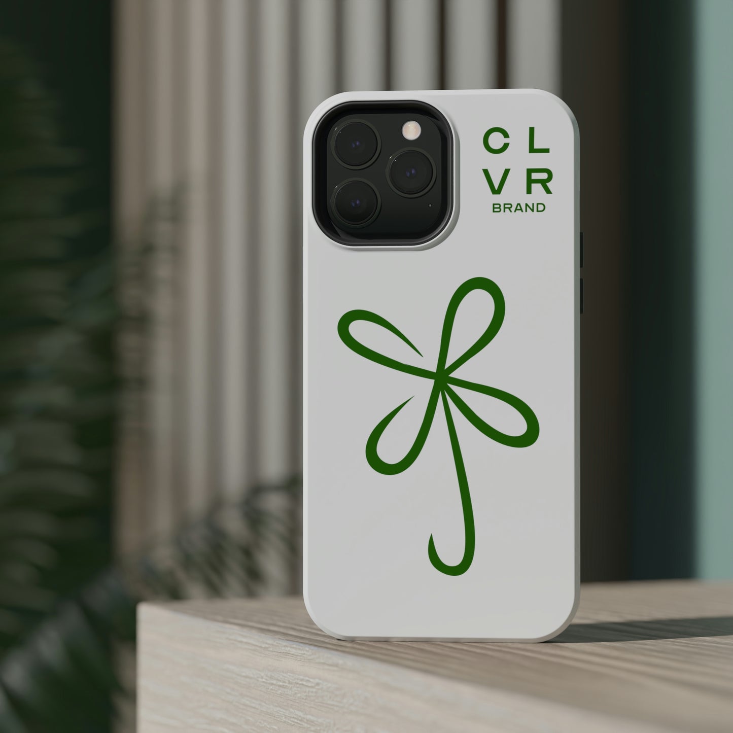 CLVR White+Green MagSafe Case (iPhone 13 & 14 Only)